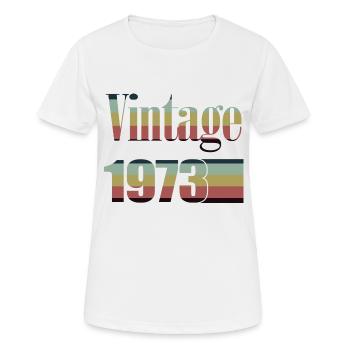 1973 Geburtstag 1973 Jahrgang 1973 Geburtstag - Frauen T-Shirt atmungsaktiv - Weiß - Vorne - AI Model Female 172 dark (172cm)