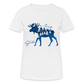 Suède Suède Viking Nordique Scandinavie Solstice d’été - T-shirt respirant Femme - blanc - Devant - AI Model Female 172 dark (172cm)