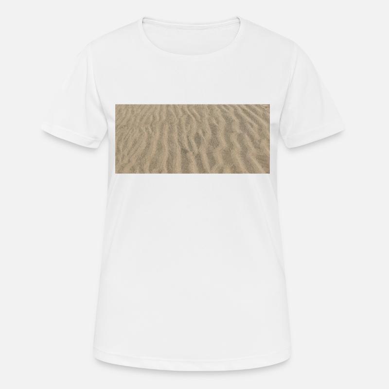 Sable horizontal - T-shirt respirant Femme - blanc