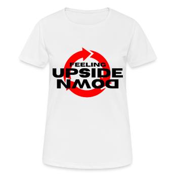 Feeling Upside Down - Women's Breathable T-Shirt - white - Front - AI Model Female 172 dark (172cm)