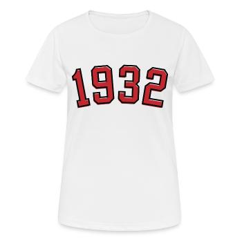 Sport Jahrgang 1932 - Frauen T-Shirt atmungsaktiv - Weiß - Vorne - AI Model Female 172 dark (172cm)