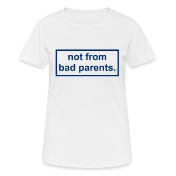 pas de mauvais parents - T-shirt respirant Femme - blanc - Devant - AI Model Female 172 dark (172cm)