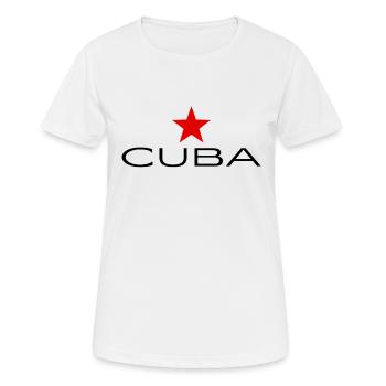 Cuba - Kuba - Fidel Castro - Karibik Insel - Frauen T-Shirt atmungsaktiv - Weiß - Vorne - AI Model Female 172 dark (172cm)