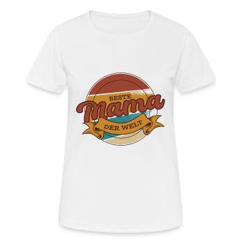 Beste Mama der Welt - Frauen T-Shirt atmungsaktiv - Weiß - Vorne - AI Model Female 172 dark (172cm)