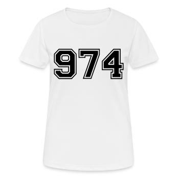 974 - T-shirt respirant Femme - blanc - Devant - AI Model Female 172 dark (172cm)