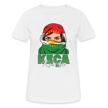 Keca Kurda Kurdish Kurdistan Kurde Kurde Gift - T-shirt respirant Femme - blanc - Devant - AI Model Female 172 dark (172cm)