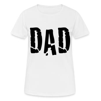 dad - Frauen T-Shirt atmungsaktiv - Weiß - Vorne - AI Model Female 172 dark (172cm)