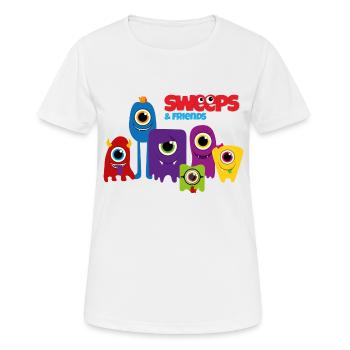 Monster / AlienFamily - Women's Breathable T-Shirt - white - Front - AI Model Female 172 dark (172cm)