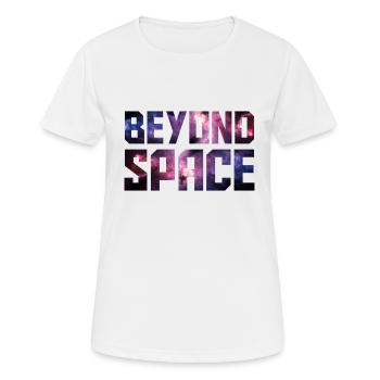 Beyond Space - T-shirt respirant Femme - blanc - Devant - AI Model Female 172 dark (172cm)