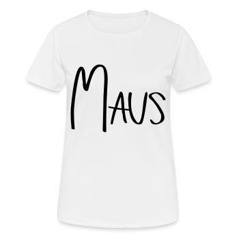maus - Frauen T-Shirt atmungsaktiv - Weiß - Vorne - AI Model Female 172 dark (172cm)