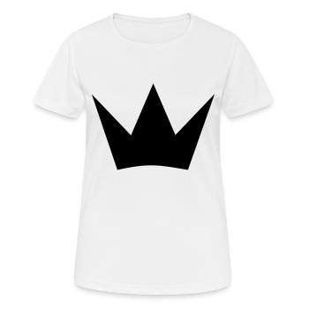 Couronne - T-shirt respirant Femme - blanc - Devant - AI Model Female 172 dark (172cm)