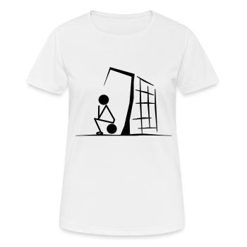 gardien - T-shirt respirant Femme - blanc - Devant - AI Model Female 172 dark (172cm)