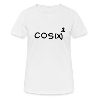 cos (x) ² + sin (x) ² = 1 - Women's Breathable T-Shirt - white - Front - AI Model Female 172 dark (172cm)