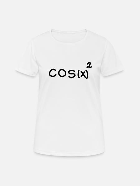 cos (x) ² + sin (x) ² = 1 - Women's Breathable T-Shirt - white