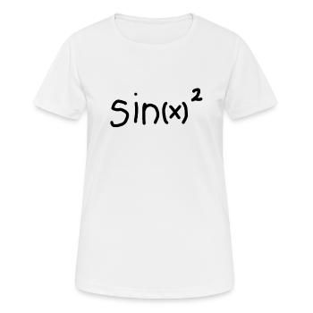 sin (x) 2 + cos (x) 2 = 1 sin - Women's Breathable T-Shirt - white - Front - AI Model Female 172 dark (172cm)