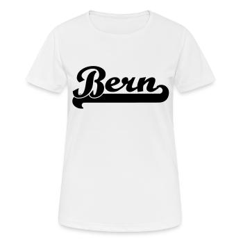 bern writing - Women's Breathable T-Shirt - white - Front - AI Model Female 172 dark (172cm)