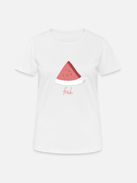 Fresh and juicy sweet watermelon - Women's Breathable T-Shirt - white