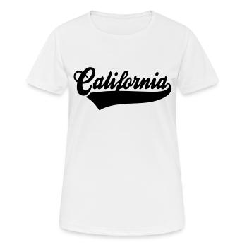 Californie - T-shirt respirant Femme - blanc - Devant - AI Model Female 172 dark (172cm)