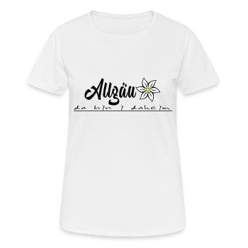 Allgäu avec cœur et esprit, design Allgäu - T-shirt respirant Femme - blanc - Devant - AI Model Female 172 dark (172cm)