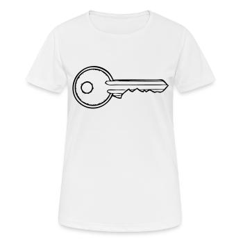 Cle - T-shirt respirant Femme - blanc - Devant - AI Model Female 172 dark (172cm)