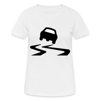 derapage - Frauen T-Shirt atmungsaktiv - Weiß - Vorne - AI Model Female 172 dark (172cm)