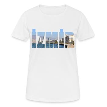 la ville d'izmir et la mer - T-shirt respirant Femme - blanc - Devant - AI Model Female 172 dark (172cm)
