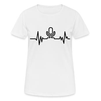 singer - Women's Breathable T-Shirt - white - Front - AI Model Female 172 dark (172cm)