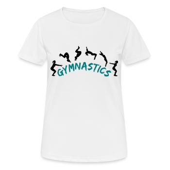 Gymnastics, gymnast - Women's Breathable T-Shirt - white - Front - AI Model Female 172 dark (172cm)