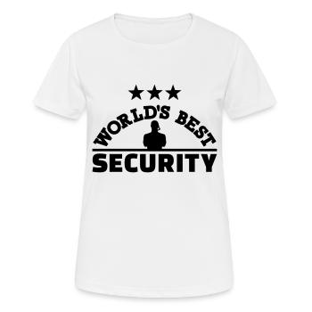 Security - Women's Breathable T-Shirt - white - Front - AI Model Female 172 dark (172cm)