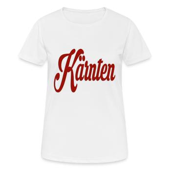 Kärnten - Frauen T-Shirt atmungsaktiv - Weiß - Vorne - AI Model Female 172 dark (172cm)