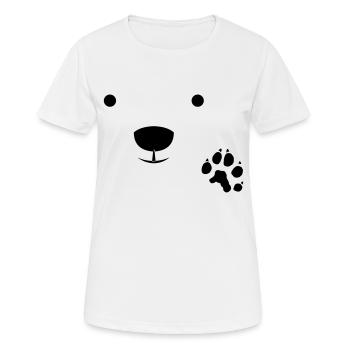 Polar Bear - Frauen T-Shirt atmungsaktiv - Weiß - Vorne - AI Model Female 172 dark (172cm)