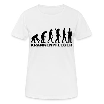 Krankenpfleger - Frauen T-Shirt atmungsaktiv - Weiß - Vorne - AI Model Female 172 dark (172cm)