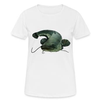 Catfish - Women's Breathable T-Shirt - white - Front - AI Model Female 172 dark (172cm)