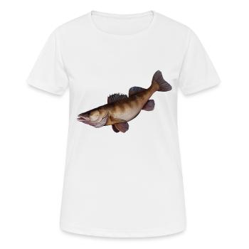 sandre - T-shirt respirant Femme - blanc - Devant - AI Model Female 172 dark (172cm)