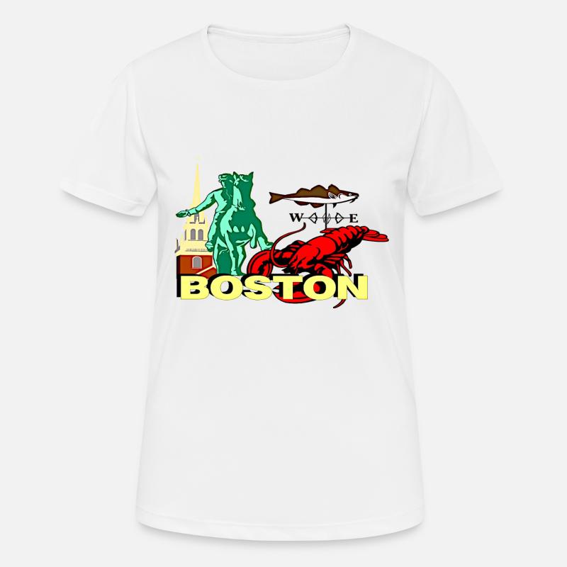 Boston - Women's Breathable T-Shirt - white