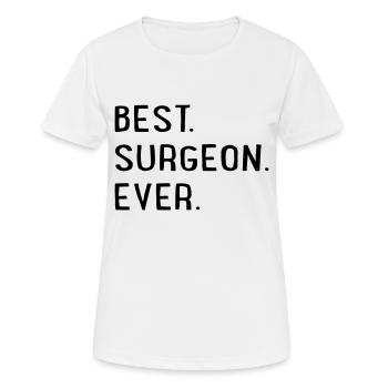 Meilleur chirurgien - T-shirt respirant Femme - blanc - Devant - AI Model Female 172 dark (172cm)