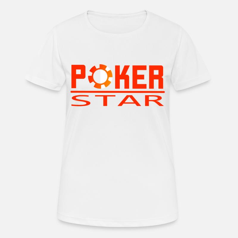 poker star - Women's Breathable T-Shirt - white