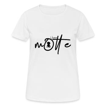 Unsere Motte, Baby - Frauen T-Shirt atmungsaktiv - Weiß - Vorne - AI Model Female 172 dark (172cm)
