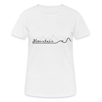 Mountain bike - Women's Breathable T-Shirt - white - Front - AI Model Female 172 dark (172cm)
