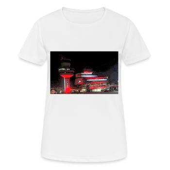 Aéroport de Tegel / TXL Merci TXL - T-shirt respirant Femme - blanc - Devant - AI Model Female 172 dark (172cm)