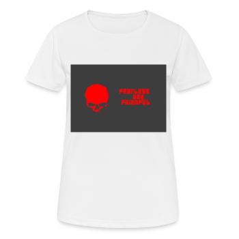 Intrépide et fidèle - T-shirt respirant Femme - blanc - Devant - AI Model Female 172 dark (172cm)