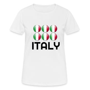 Italy, Italy country, Italy flag, Italy hoodies, - Women's Breathable T-Shirt - white - Front - AI Model Female 172 dark (172cm)