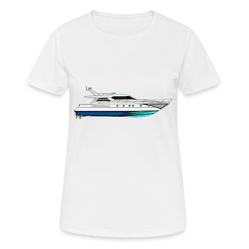 Bateau rapide - T-shirt respirant Femme - blanc - Devant - AI Model Female 172 dark (172cm)