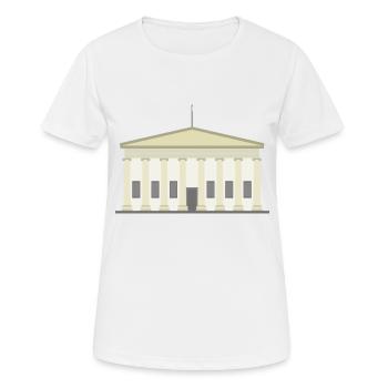 London Icon British Museum - Women's Breathable T-Shirt - white - Front - AI Model Female 172 dark (172cm)