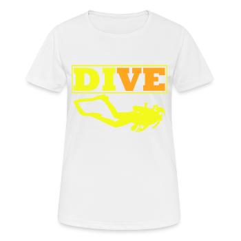 Diving Dive Dive - Women's Breathable T-Shirt - white - Front - AI Model Female 172 dark (172cm)
