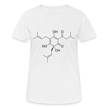 Molécule de bière. - T-shirt respirant Femme - blanc - Devant - AI Model Female 172 dark (172cm)