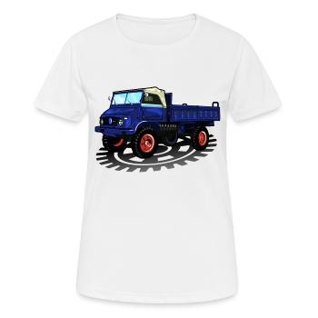 Unimog - Oldtimer - Offroad - Universal motor device - Women's Breathable T-Shirt - white - Front - AI Model Female 172 dark (172cm)