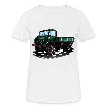 Unimog - Oldtimer - Offroad - Universal motor device - Women's Breathable T-Shirt - white - Front - AI Model Female 172 dark (172cm)