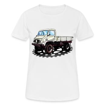 Unimog - Oldtimer - Offroad - Universal motor device - Women's Breathable T-Shirt - white - Front - AI Model Female 172 dark (172cm)