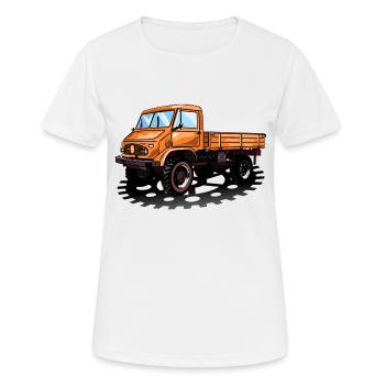 Unimog - Oldtimer - Offroad - Universal motor device - Women's Breathable T-Shirt - white - Front - AI Model Female 172 dark (172cm)